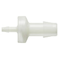 1/8" Hose Barb x 3/8" Hose Barb Natural Nylon Enlarging Check Valve with Silicone Diaphragm
