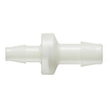 1/4" Hose Barb x 3/8" Hose Barb Natural Nylon Enlarging Check Valve with Neoprene Diaphragm