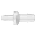 1/4" Hose Barb x 3/8" Hose Barb Natural Polypropylene Enlarging Check Valve with Viton™ Diaphragm