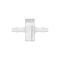 1/8" Hose Barb x 1/8" Hose Barb Natural Polypropylene Inline Filter with HDPE 45-90 Micron Screen