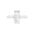 1/8" Hose Barb x 1/8" Hose Barb Natural Polypropylene Inline Filter with HDPE 90-130 Micron Screen