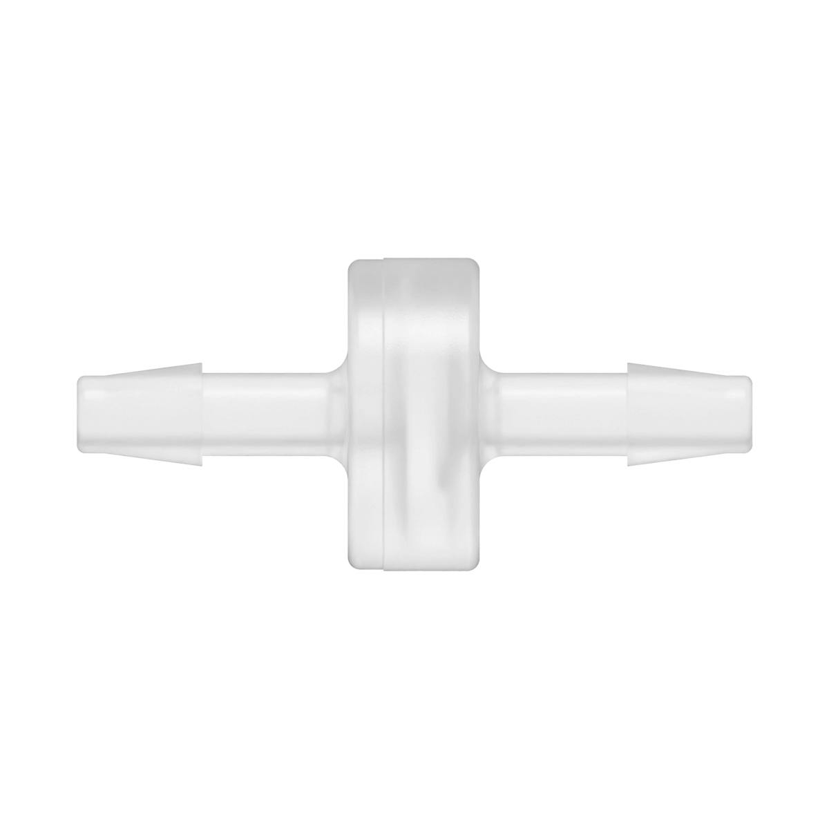 3/16" Hose Barb x 3/16" Hose Barb Natural Polypropylene Inline Filter with HDPE 45-90 Micron Screen
