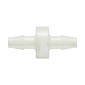 1/4" Hose Barb x 1/4" Hose Barb Natural Nylon Inline Filter with HDPE 45-90 Micron Screen