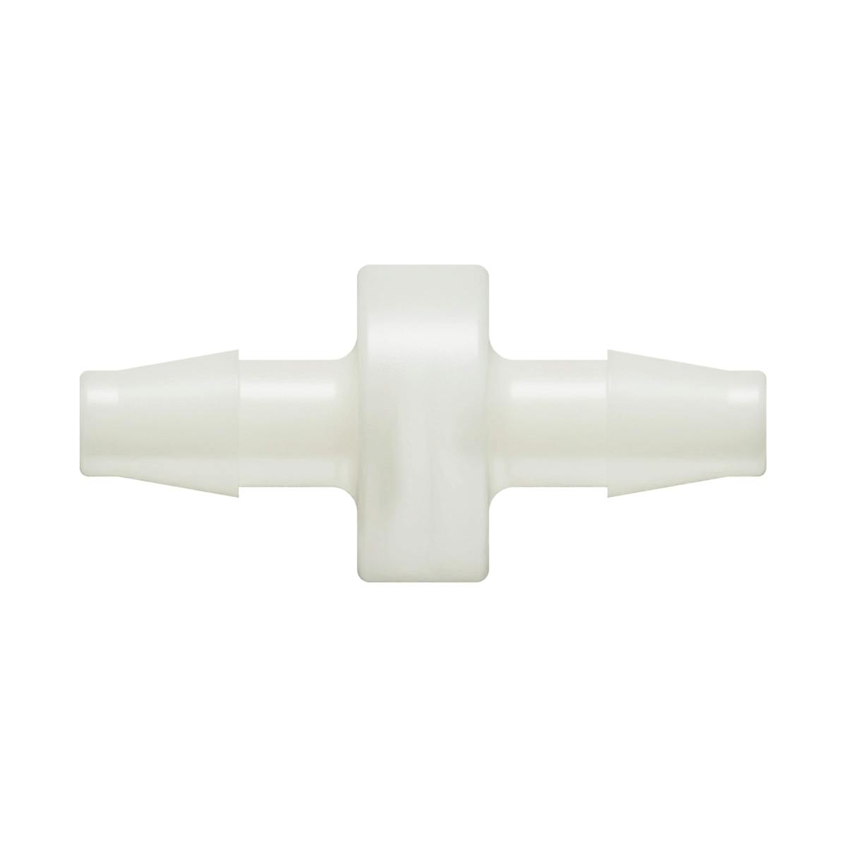 1/4" Hose Barb x 1/4" Hose Barb Natural Nylon Inline Filter with HDPE 45-90 Micron Screen