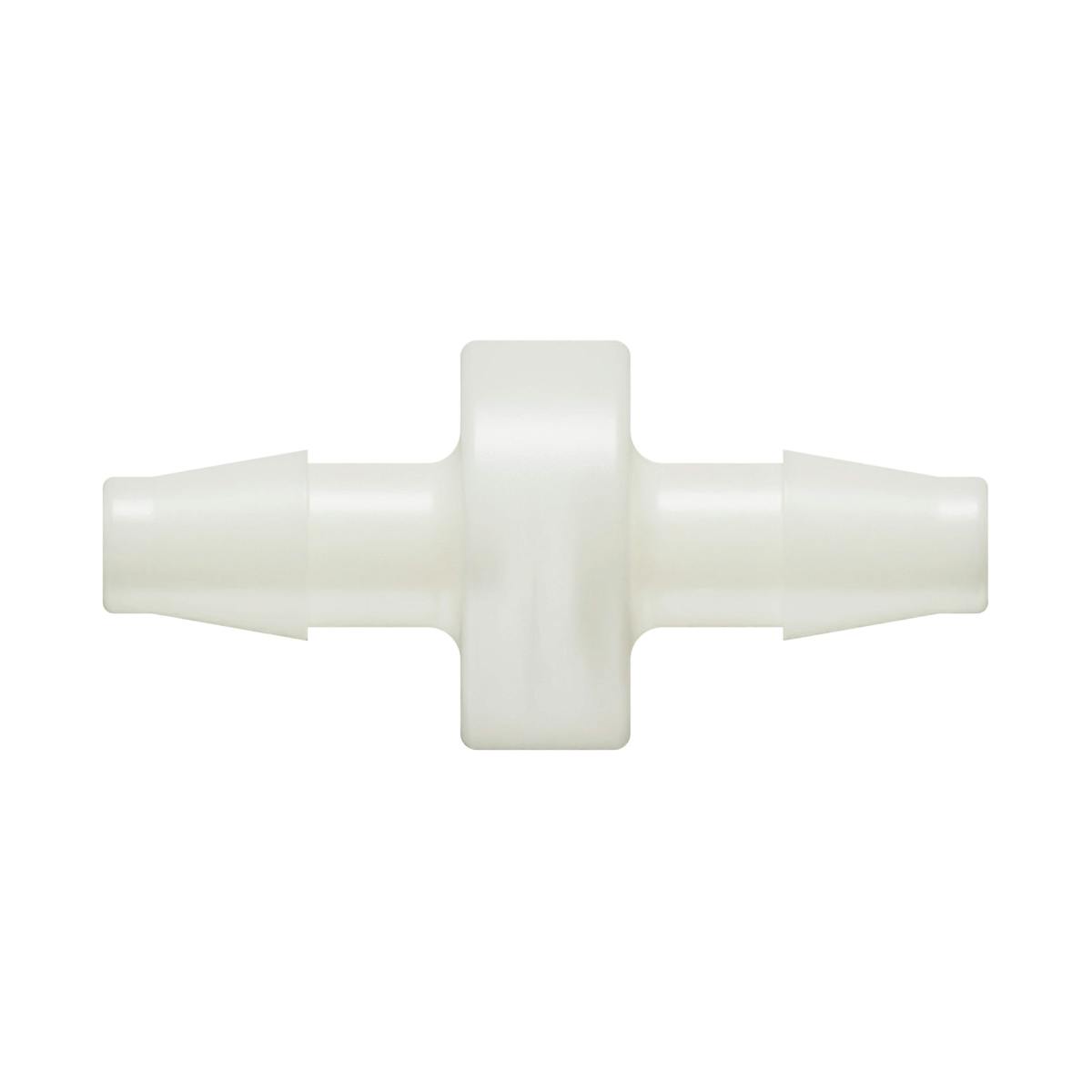 1/4" Hose Barb x 1/4" Hose Barb Natural Nylon Inline Filter with HDPE 90-130 Micron Screen