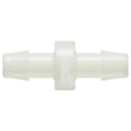 3/8" Hose Barb x 3/8" Hose Barb Natural Nylon Inline Filter with HDPE 90-130 Micron Screen