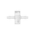 1/8" Hose Barb x 1/8" Hose Barb Natural Polypropylene Inline Filter with Stainless Steel 100 Mesh Screen