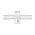 1/4" Hose Barb x 1/4" Hose Barb Natural Polypropylene Inline Filter with Stainless Steel 100 Mesh Screen