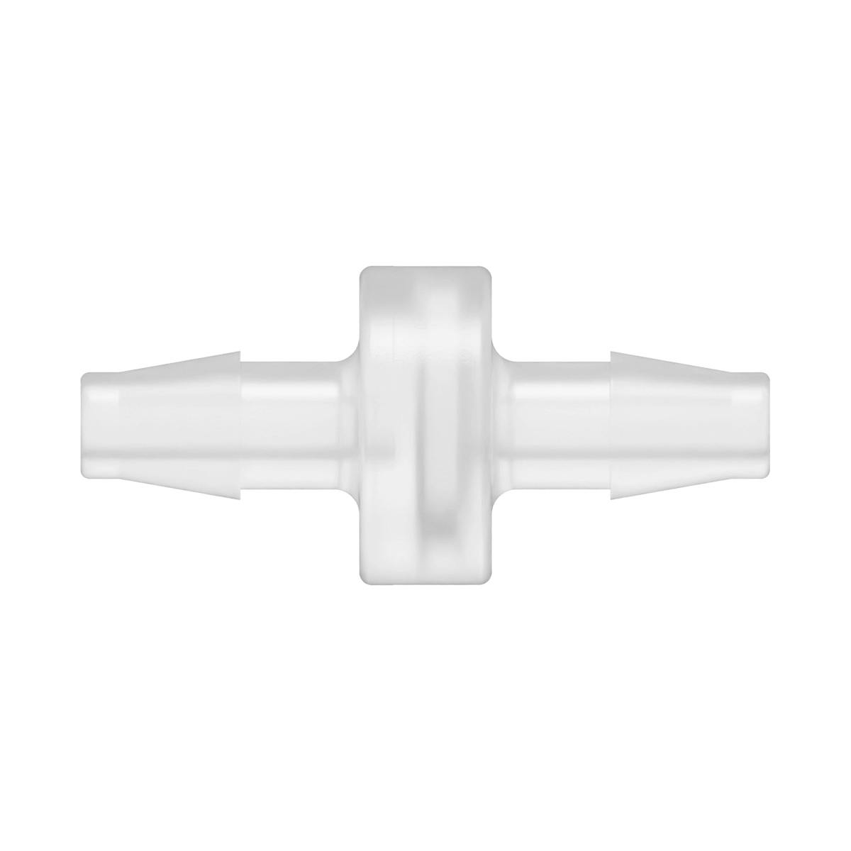 1/4" Hose Barb x 1/4" Hose Barb Natural Polypropylene Inline Filter with Stainless Steel 100 Mesh Screen