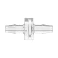 1/4" Hose Barb x 1/4" Hose Barb Natural Polycarbonate Inline Filter with Stainless Steel 100 Mesh Screen