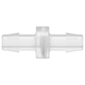 3/8" Hose Barb x 3/8" Hose Barb Natural Polypropylene Inline Filter with Stainless Steel 100 Mesh Screen