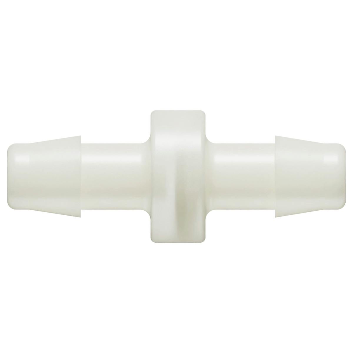 3/8" Hose Barb x 3/8" Hose Barb Natural Nylon Inline Filter with Stainless Steel 200 Mesh Screen