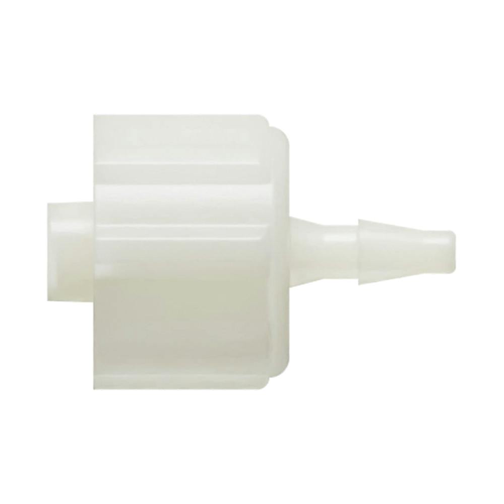 1/16" Hose Barb x Locking Male Natural Nylon Luer