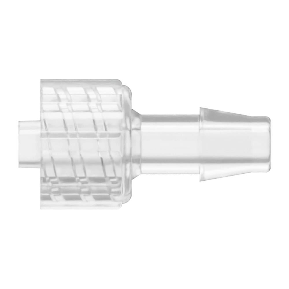 3/16" Hose Barb x Locking Male Natural Polycarbonate Luer