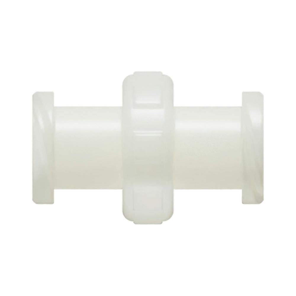 Female Threaded x Female Threaded Natural Nylon Straight Luer Adapter
