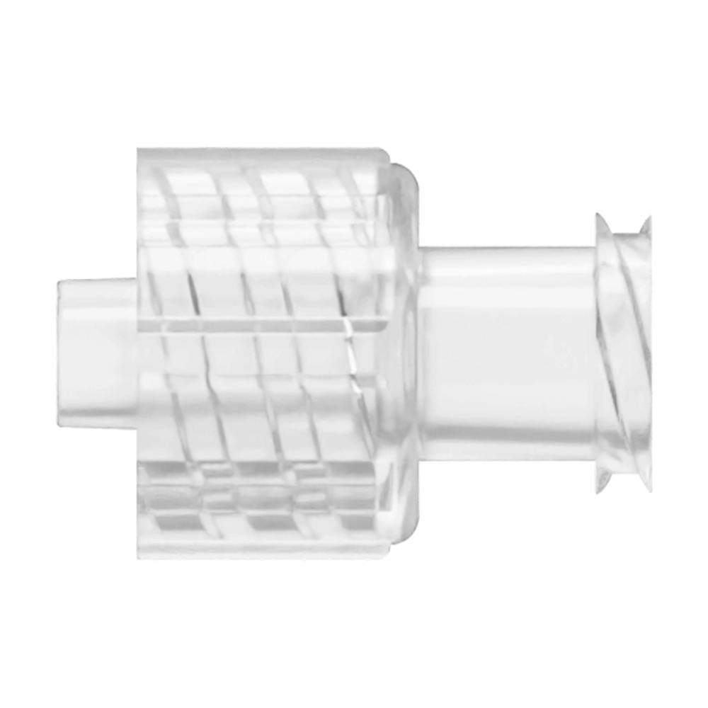Locking Male x Female Threaded Natural Polycarbonate Straight Luer Adapter