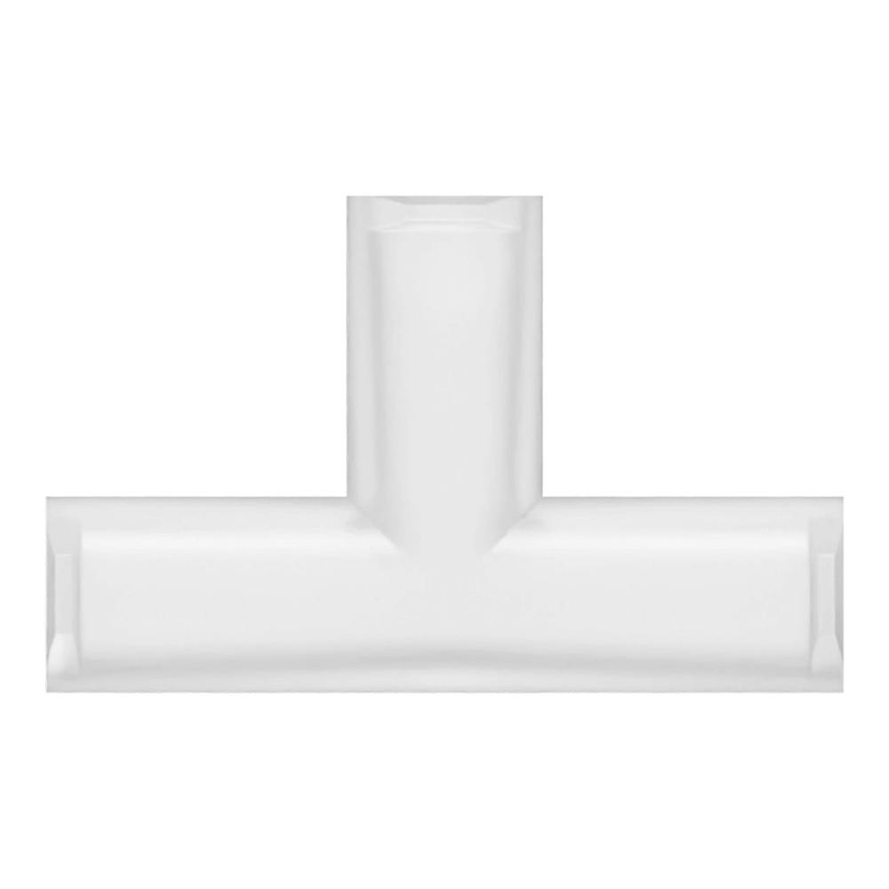 Female Lug x Female Lug x Female Lug Natural Nylon Tee Luer Adapter