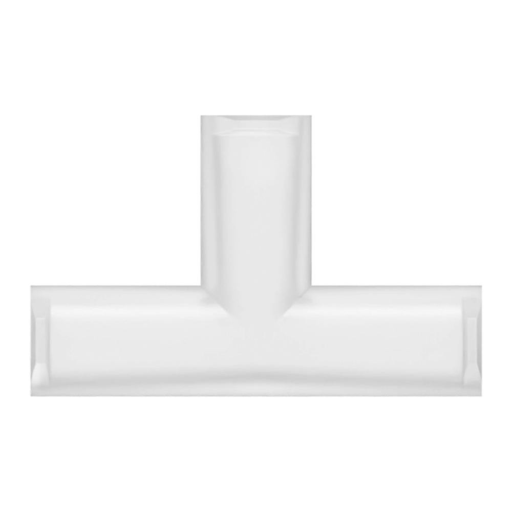 Female Lug x Female Lug x Female Lug Natural Polycarbonate Tee Luer Adapter