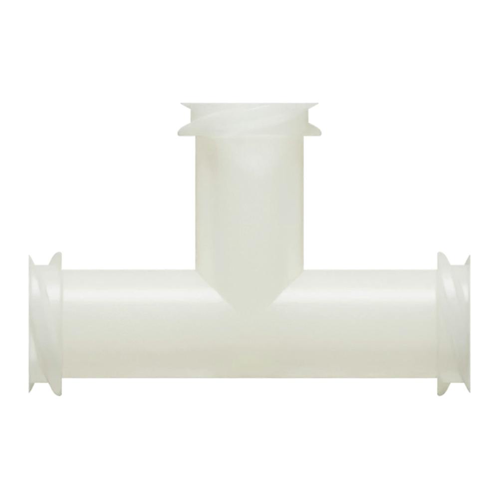 Female Threaded x Female Threaded x Female Threaded Natural Nylon Tee Luer Adapter