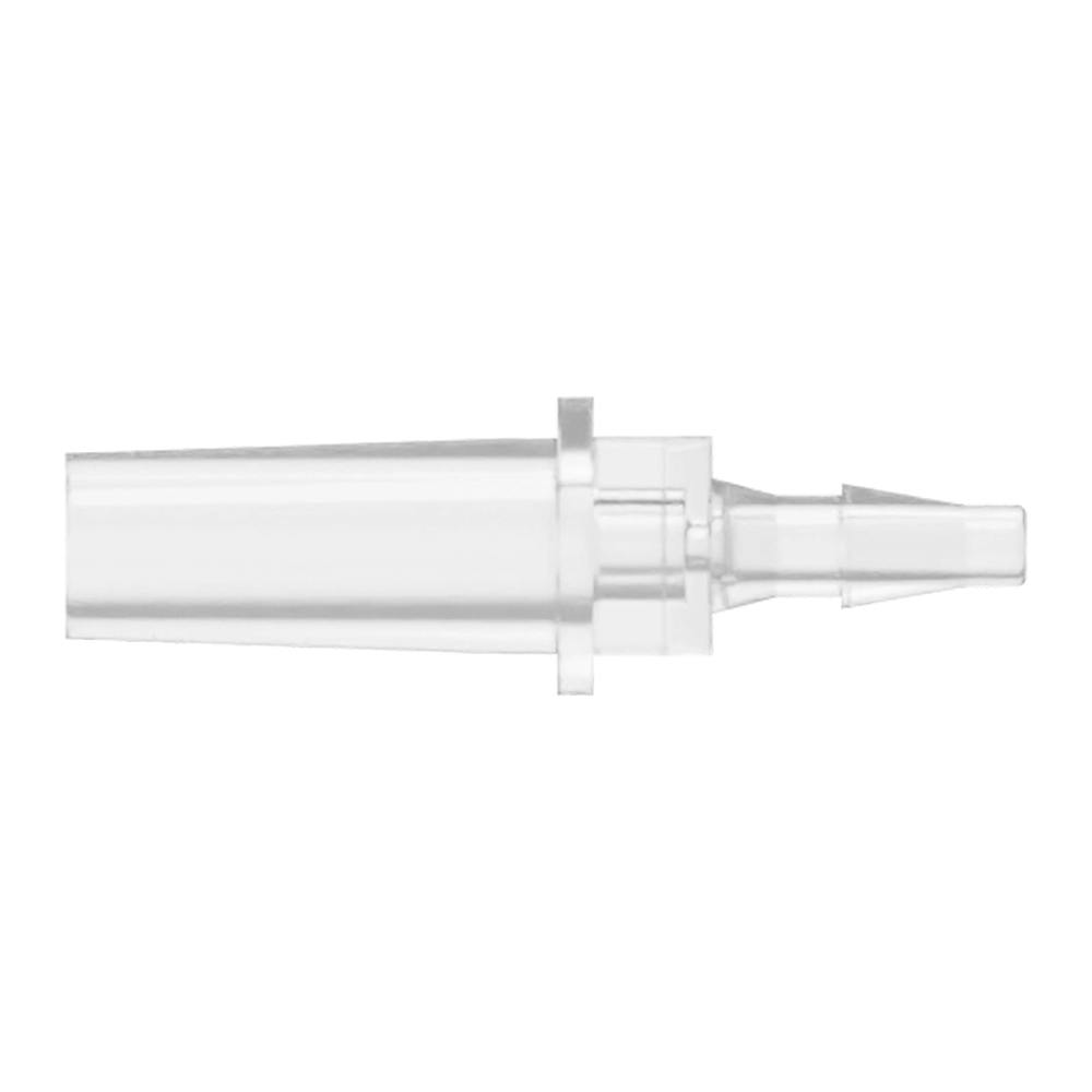 1/16" Hose Barb x Slip Male Natural Polycarbonate Luer for Lock Ring