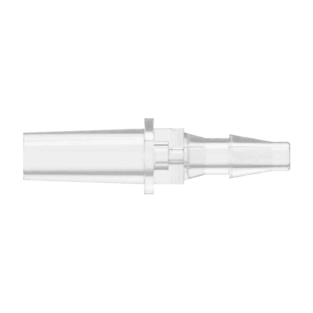 3/32" Hose Barb x Slip Male Natural Polycarbonate Luer for Lock Ring