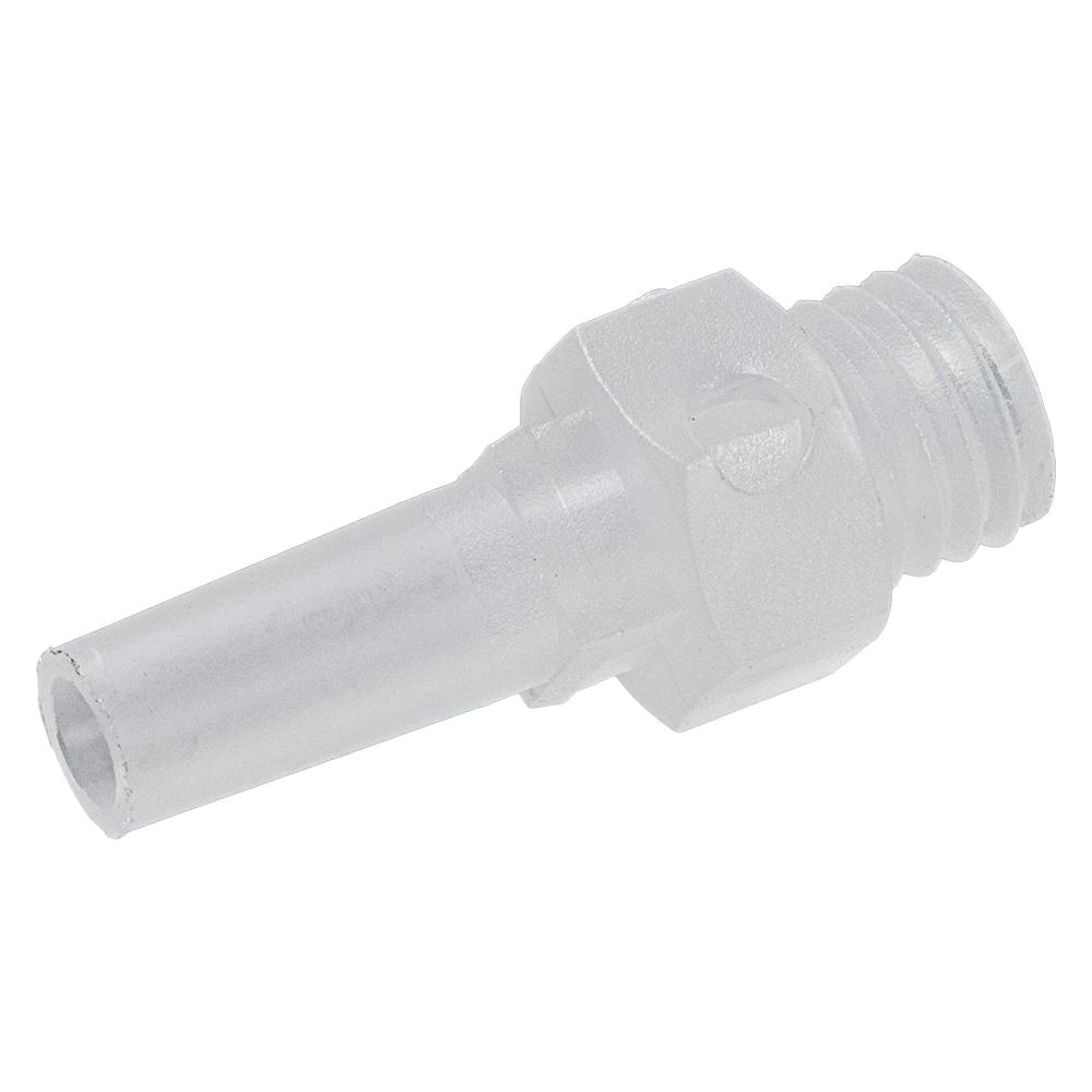1/4"-28 UNF Thread x Slip Male Natural Polypropylene Threaded Luer