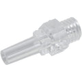 1/4"-28 UNF Thread x Slip Male Natural Polycarbonate Threaded Luer