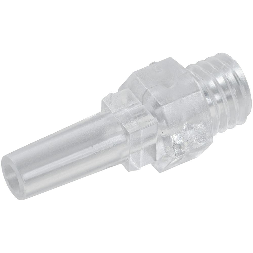 1/4"-28 UNF Thread x Slip Male Natural Polycarbonate Threaded Luer