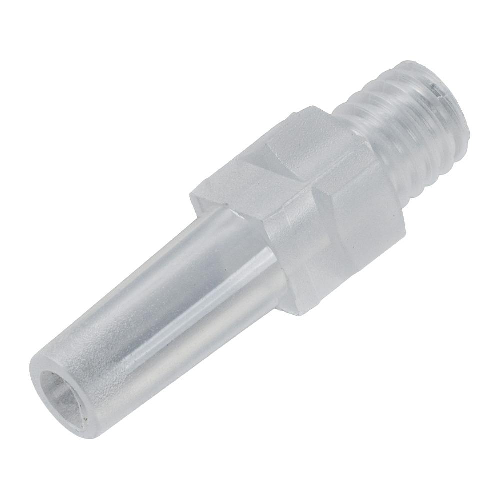 10-32 UNF Thread x Slip Male Natural Polypropylene Threaded Luer