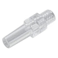 10-32 UNF Thread x Slip Male Natural Polycarbonate Threaded Luer