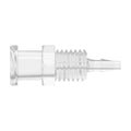 1/16" Hose Barb x Female Threaded Natural Polycarbonate Bulkhead Luer