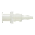 3/32" Hose Barb x Female Lug Natural Nylon Bulkhead Luer