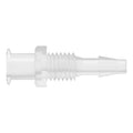 1/8" Hose Barb x Female Lug Natural Polypropylene Bulkhead Luer