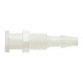 1/8" Hose Barb x Female Threaded Natural Nylon Bulkhead Luer