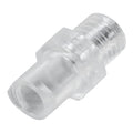 1/4"-28 UNF Thread x Female Lug Natural Polycarbonate Threaded Luer