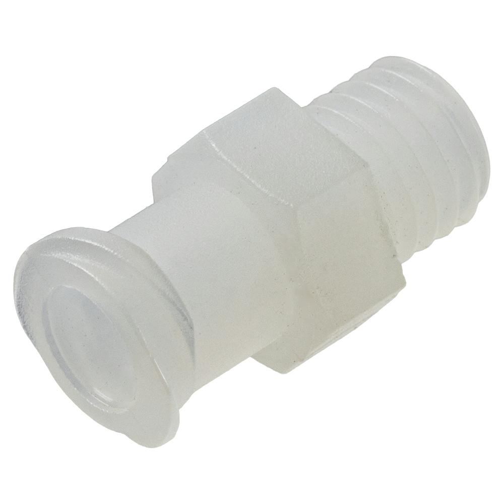 1/4"-28 UNF Thread x Female Threaded Natural Nylon Threaded Luer