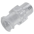 1/4"-28 UNF Thread x Female Threaded Natural Polycarbonate Threaded Luer