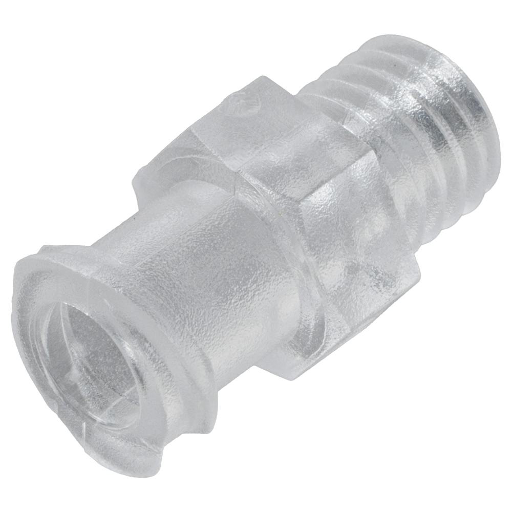 1/4"-28 UNF Thread x Female Threaded Natural Polycarbonate Threaded Luer