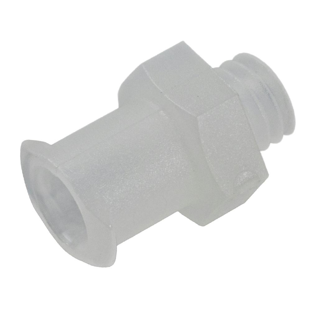 10-32 UNF Thread x Female Lug Natural Nylon Threaded Luer