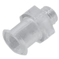 10-32 UNF Thread x Female Lug Natural Polycarbonate Threaded Luer