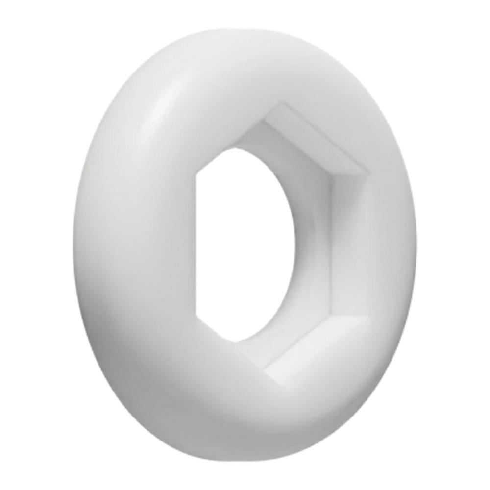 White Nylon Coding Ring for Bulkhead Luers