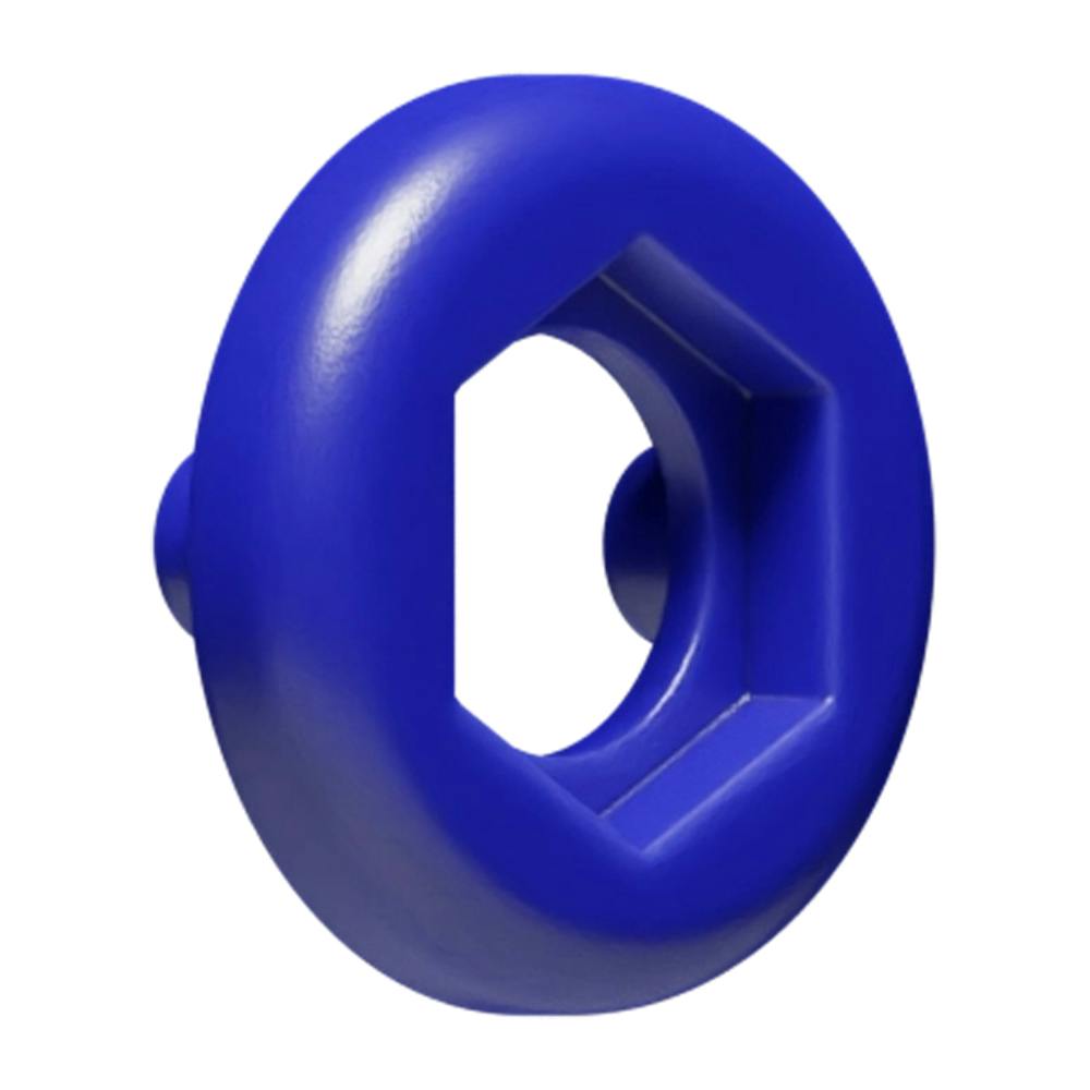 Blue Nylon Coding Ring with Legs for Bulkhead Luers