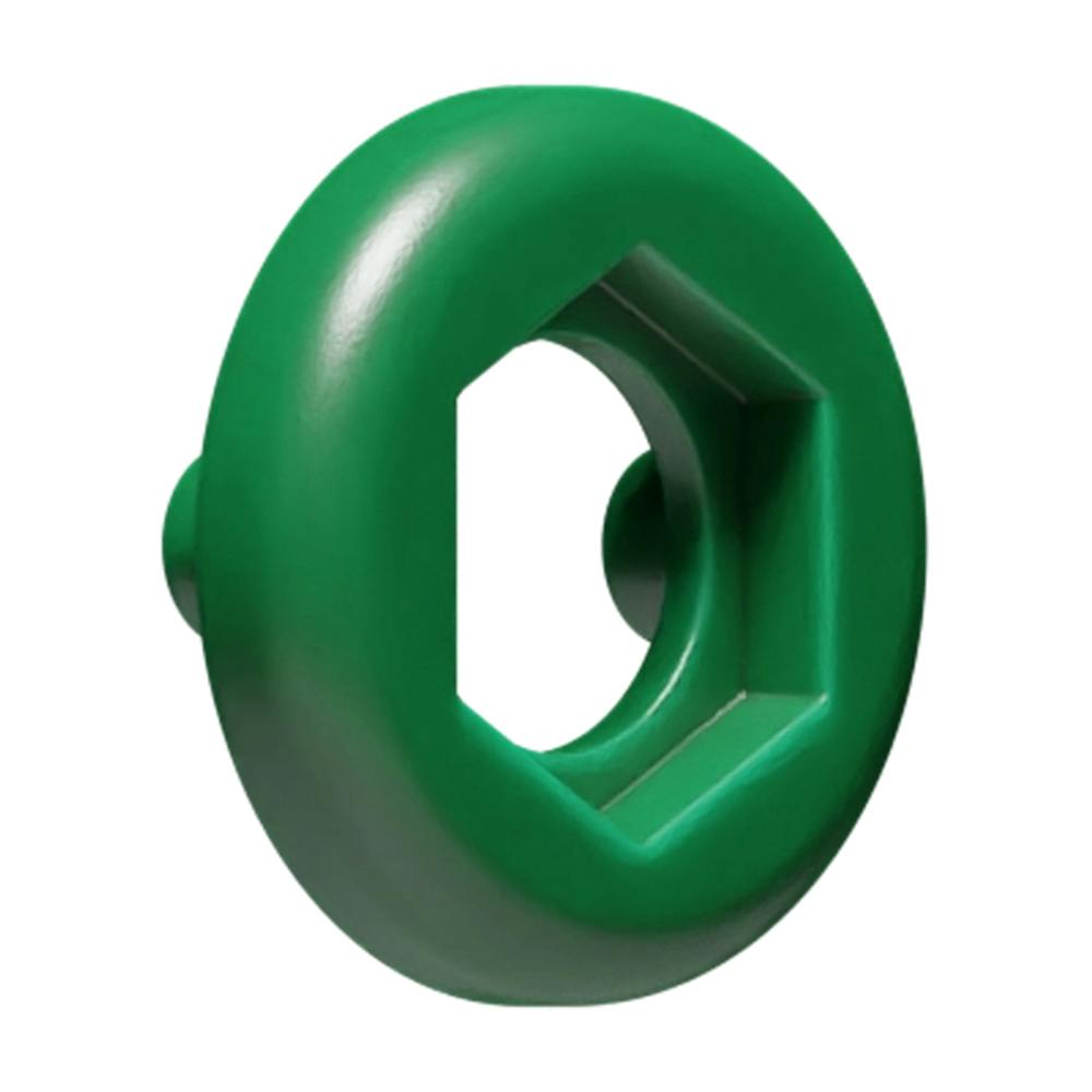 Green Nylon Coding Ring with Legs for Bulkhead Luers