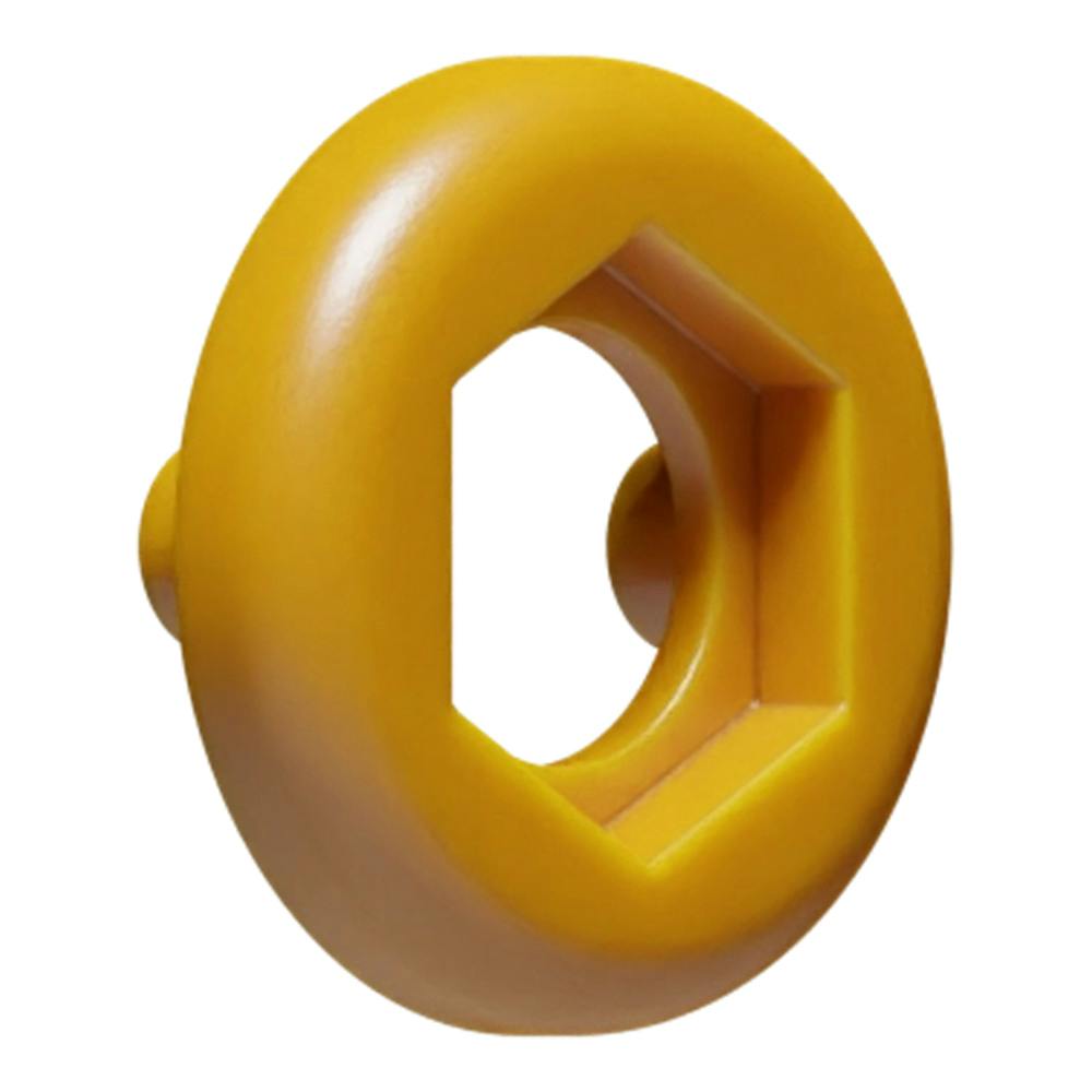 Yellow Nylon Coding Ring with Legs for Bulkhead Luers