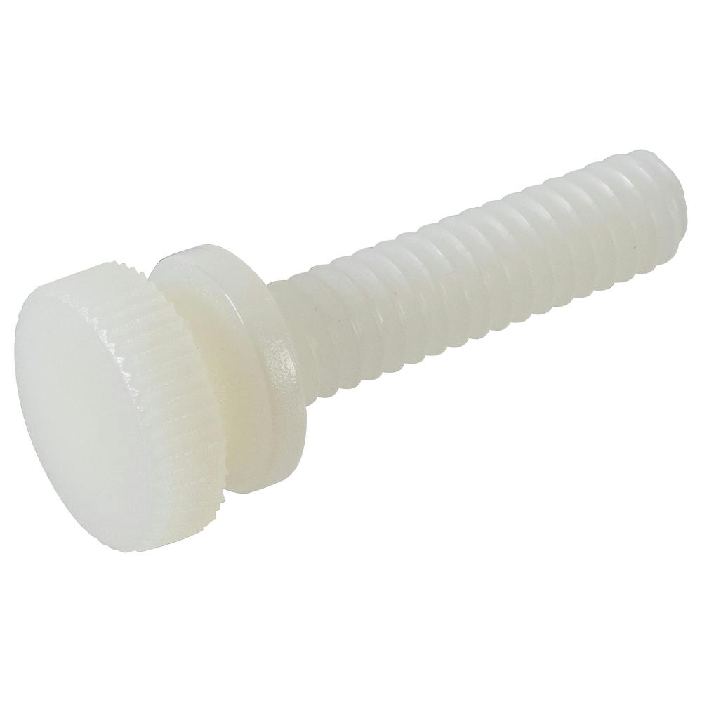 1/4-20 x 1" Nylon Knurled Thumb Screws - Bag of 100