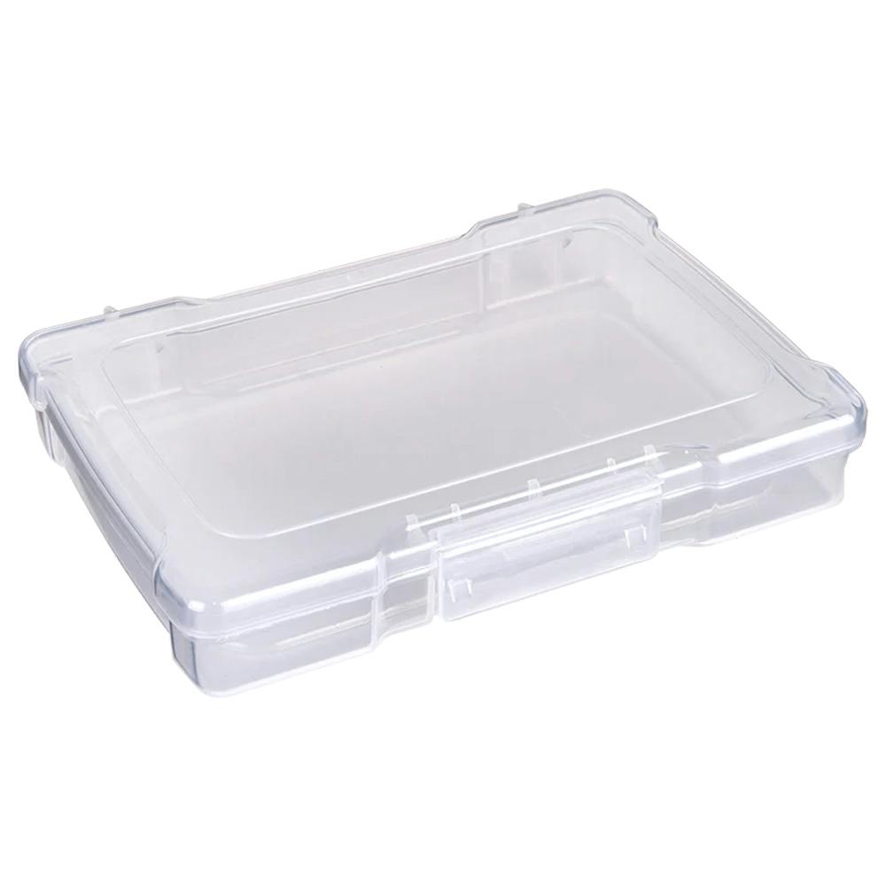 4" x 6" Translucent Polypropylene Hinged Case with Single Latch