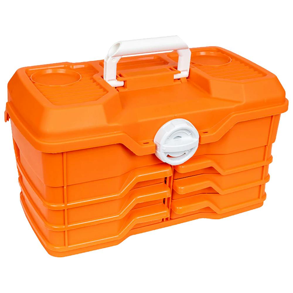 Large Orange NextMed™ Swing Tray Case - 15.5" L x 9.3" W x 8.6" Hgt.