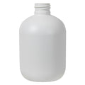 8 oz. White HDPE Stubby Boston Round Bottle with 24/410 Neck (Cap Sold Separately)