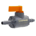 1/4" Hose Barb x 1/4" Hose Barb PVC Hayward® LCH Series Laboratory Compact Ball Valve with EPDM O-Rings