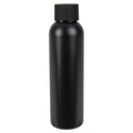 4 oz. Black HDPE Cosmo Bottle with 24/410 Black Ribbed Cap with F217 Liner